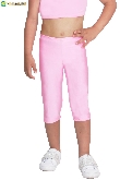 LEGGINS DANZA LYCRA TRE QUARTI ROSA BABY